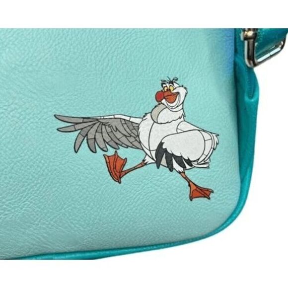 Loungefly Disney Little Mermaid Ariel & Eric Stained Glass Mini Backpack - Picture 2 of 3